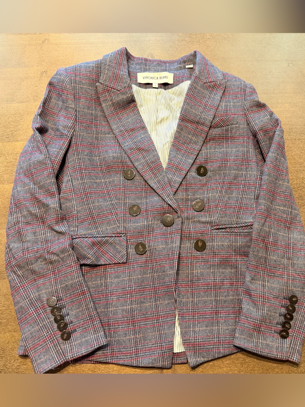 Veronica Beard Lawrence Plaid Dickey (Zip-In compatible) Size 8 - Picture 7 of 16